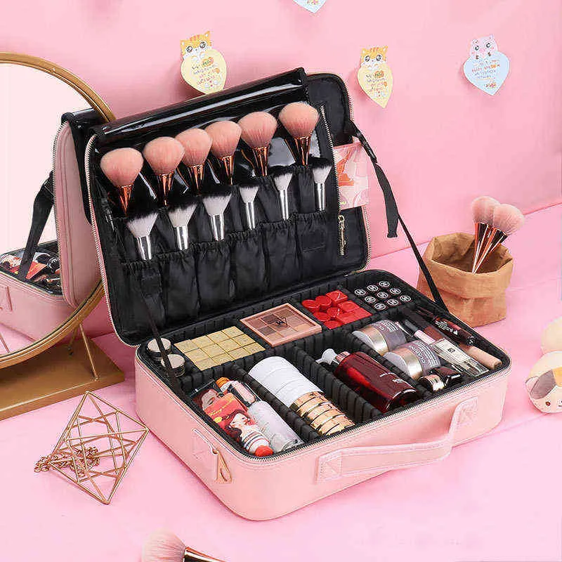 Kosmetiktaschen Hüllen Make-up-Tasche weiblich tragbar große Kapazität ins super hot tr 220823