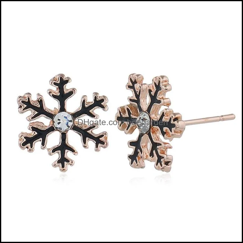 wholesale- personality trend of women`s earrings with explosive drops of oil and snow
