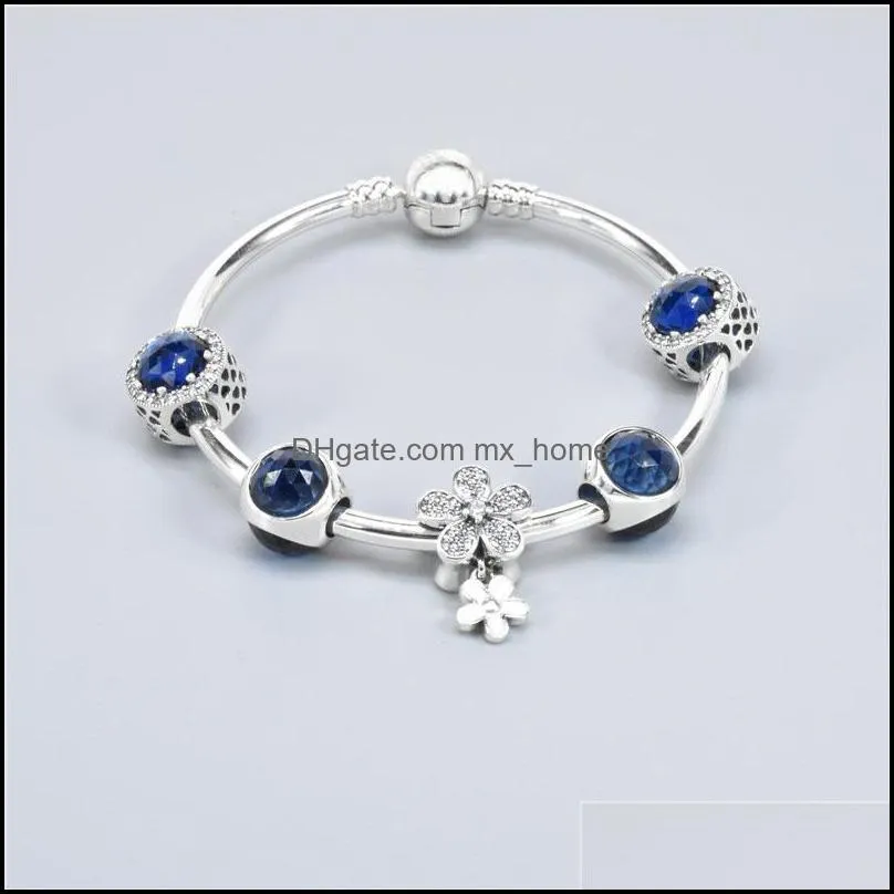 classic women gift blue beaded bracelet 8 colors fashion female elegant beaded bracelet crystal rhinestone beads bracelets dh1074-1