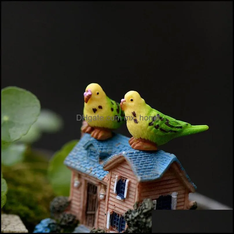 decorative parrot diy bird doll ornament moss micro landscape decoration fairy garden terrarium accessories material cartoon kid`s