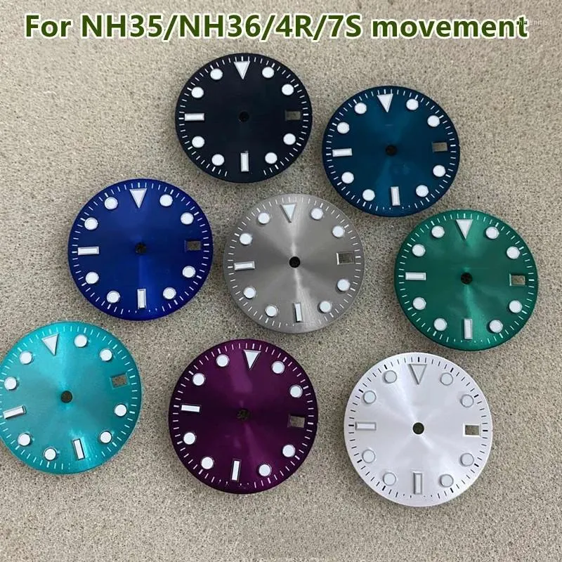 Aiguilles De Montre Vert Lumineux Pour Mouvements NH35/NH36/4R/7S - Modifié, Neuf