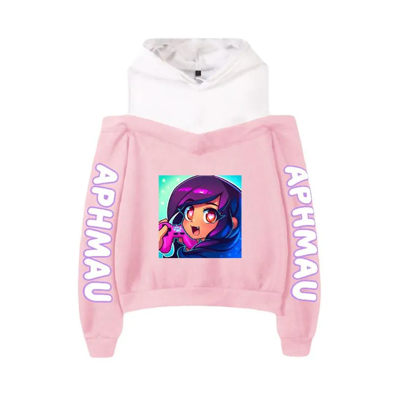 Aphmau Merch Hoodies Womens Off Shoulder Sweatshirts For Harajuku