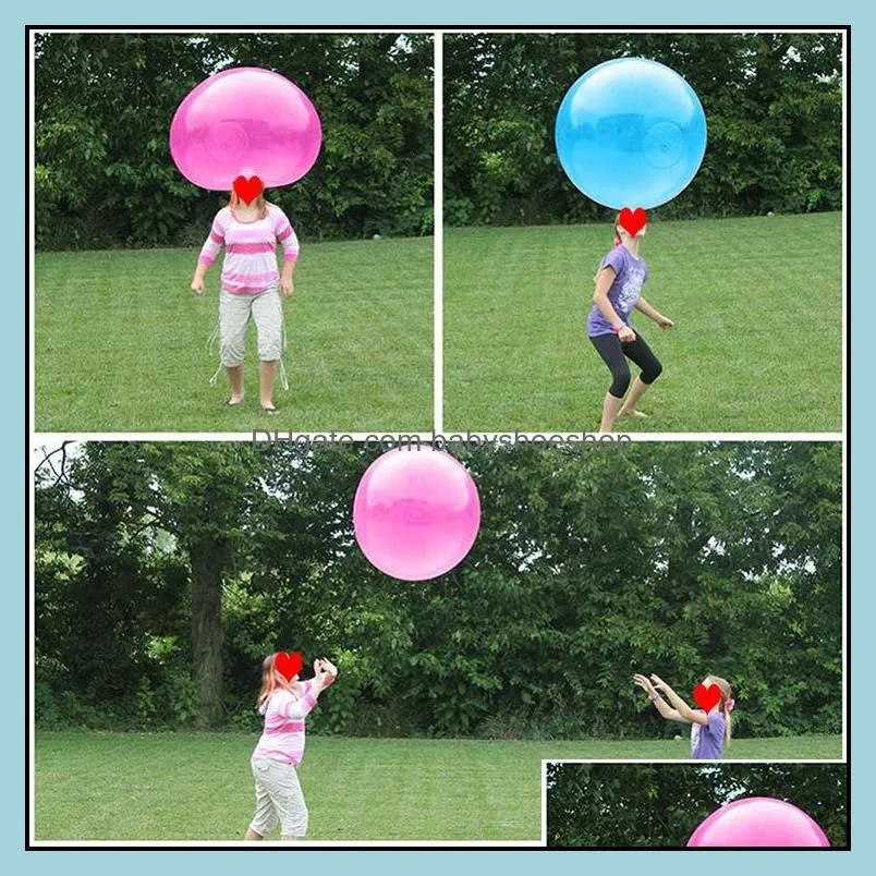 XMY Kids Inflatable Gift Outdoor Soft Air Water Filled Bubble Ball Magic Blow Up Balloon Toy Fun Party Game