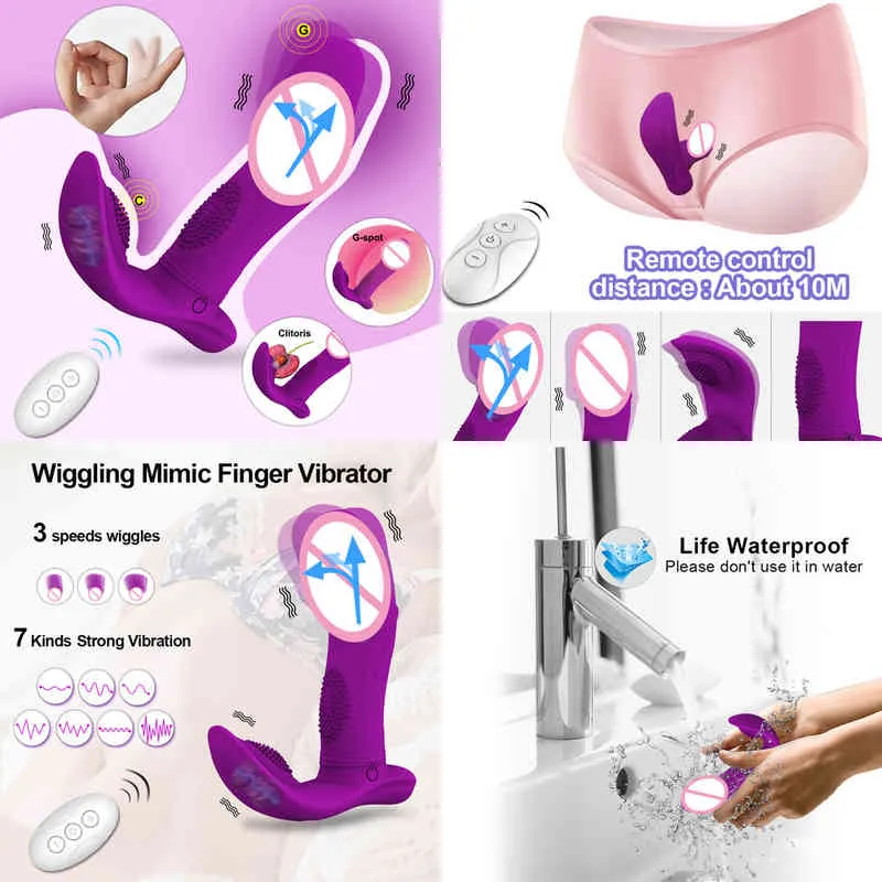 Vibratori Nxy 7 velocità vibratore dildo wireless per donne stimolatore clitoride telecomando femminile giocattoli erotici sesso adulti coppie 220414