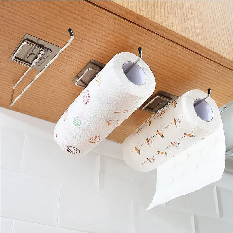 Hanging Toilet Paper Holder Roll Bathroom Towel Rack Stand Kitchen Stand Home Storage Racks