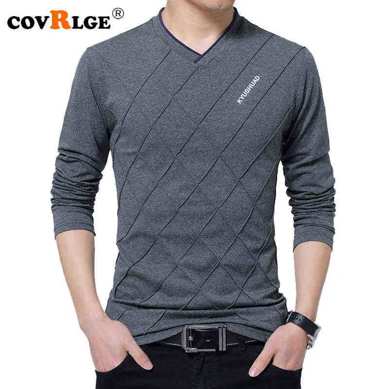 Mode Coole Männer T-shirt Slim Fit T-shirt Männlich Neue Design Lange Stilvolle Luxus V-ausschnitt T-shirt Weiß T Hemd homme Große Größe 5XL T220808