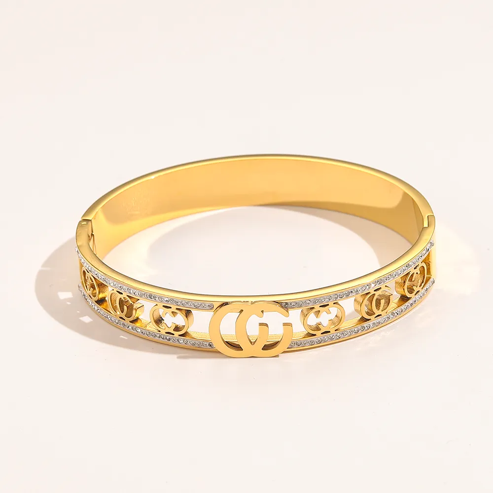 2023 New Style Gold Plated Engraved Gold Bangle High Quality Love Gift For  Girls, Perfect For Summer Weddings And Travel Wholesale Brand Jewelry From  Glcstores, $10.1 | DHgate.Com