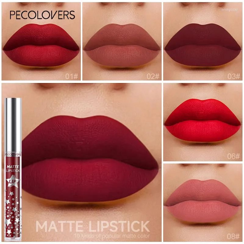 Lip Gloss Colors Matte Lipstick Set Velvet Glaze Color Charm Long Lasting No Fade Makeup Silky Moisturizing TubeLip