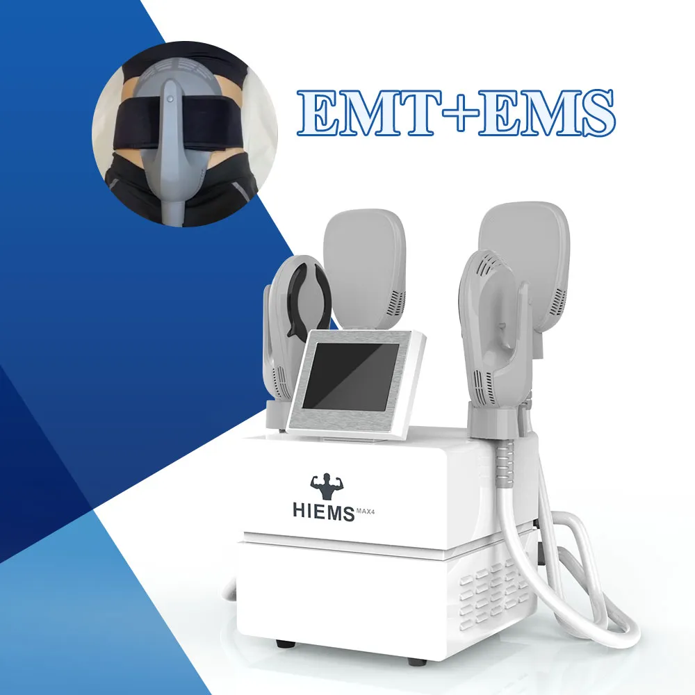 EMT neo rf 4 manico macchina dimagrante ems elettromagnetica Stimolazione muscolare Dispositivo per clinica di bellezza brucia grassi Elettromagentico focalizzato ad alta intensità