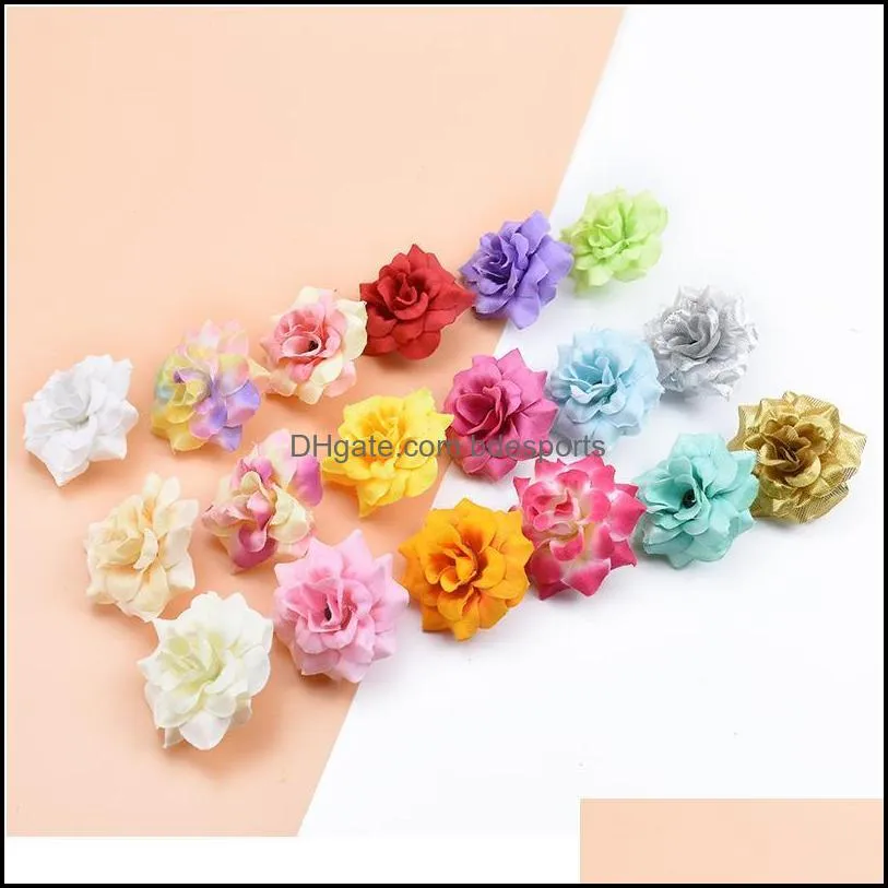 20pcs Artificial Flowers For Wedding Home Decoration Accessories Decorative Flowers Wreaths Scrapbooking Diy Gifts Si jllurO