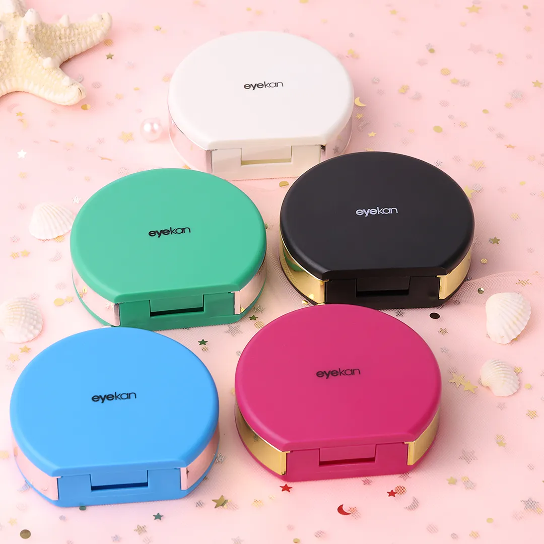 Colorful Halloween Sanitizing Contact Lens Cases With Perfume Design