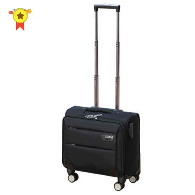 Valise de qualité haut de gamme pouces bagages d'embarquement sur roues Oxford Trolley Portable business Valies Bag J220707