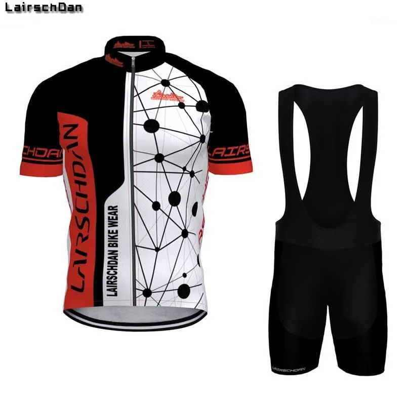 Cykling Jersey Set Män Komplett Bike Suit Cyclist Outfit Andas cykelkläder Fietskleding Heren