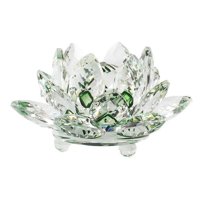Portacandele Fiore di Loto Viola 7° Chakra Coronale Sahasrara - 7460