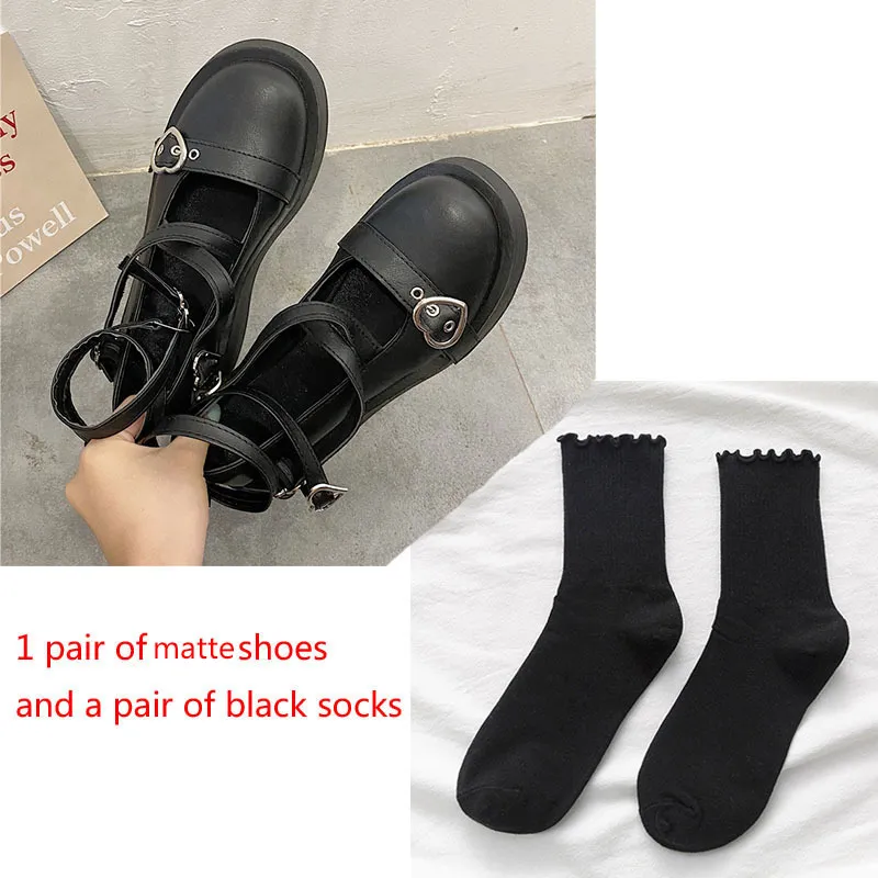 Scarpe Mary Jane Con Platform In Pelle Patentata – Tacco Grosso, Cinturino Regolabile, Stile Gothic Lolita Per Donna - 3