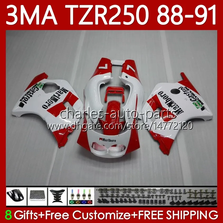 ヤマハTZR-250 TZR250 TZR 250 R RS RR 88 89 90 91 ABS BODYWORK 115NO.44 YPVS 3MA TZR250R赤ホワイトTZR250RR 1988 1989 1990 1991 TZR250-R 88-91 Moto Body