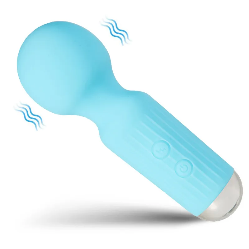 20 modalità Potenti vibratori a motore Mini bacchetta AV Piccoli bastoncini portatili Stimolatore clitorideo punto G Masturbatore femminile_voghion.com