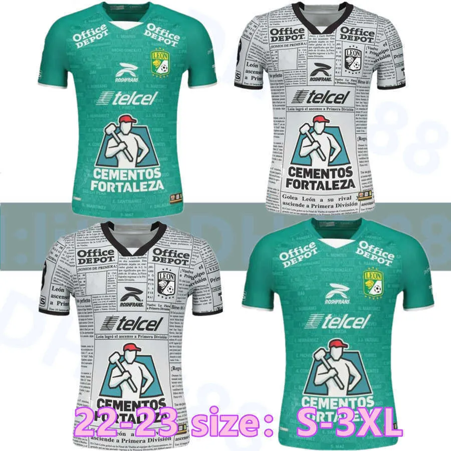 Clube Leon FC camisas de futebol LEON liga MX especial 22 23 2023 DAVILA BARREIRO MENESES FERNANDEZ RODRIGUEZ TESILLO RAMIREZ COLOMBATTO