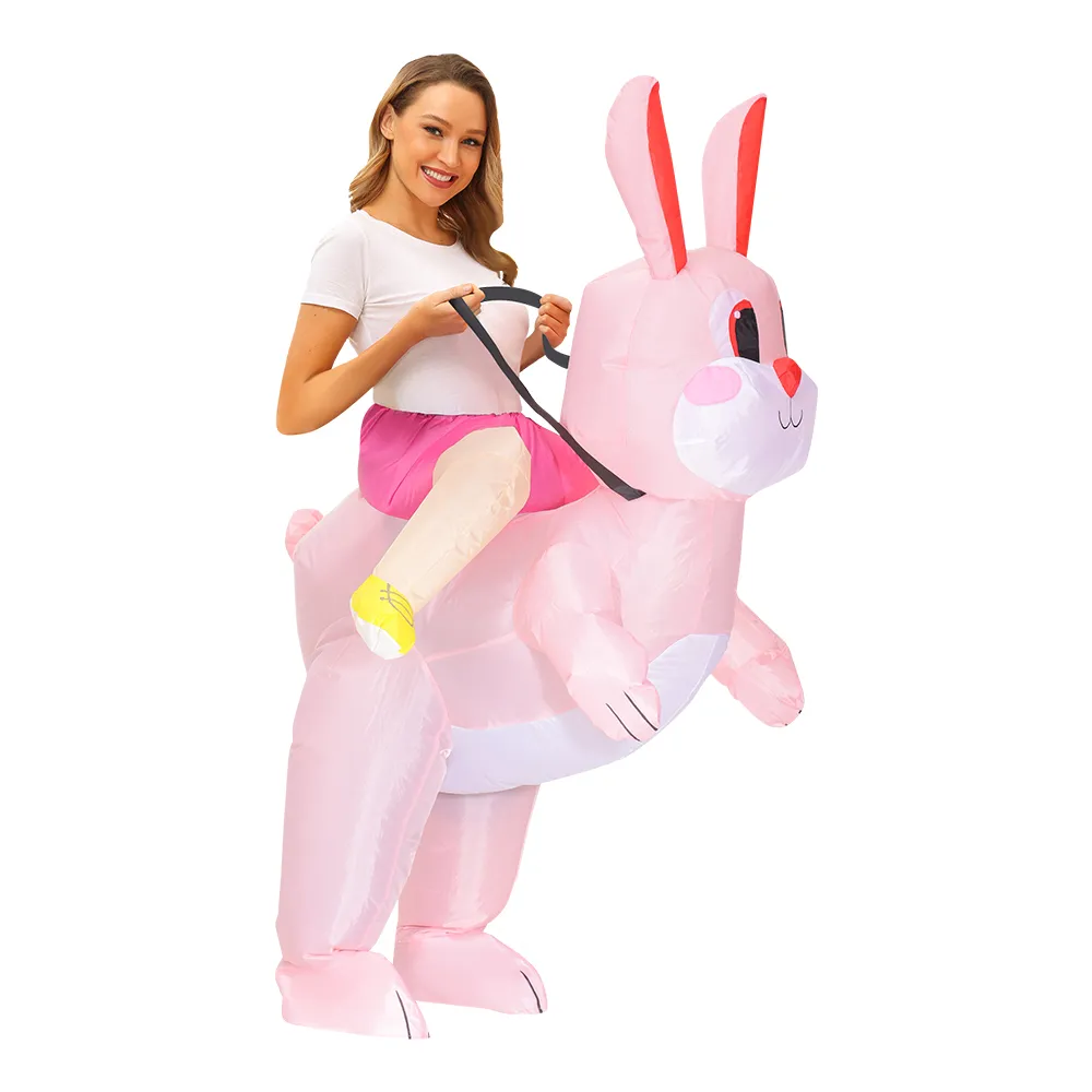 Costume de poupée mascotte lapin de Pâques Costume gonflable mignon lapin Animal déguisement pour adultes hommes femmes Festival film fête événement mascotte Cos