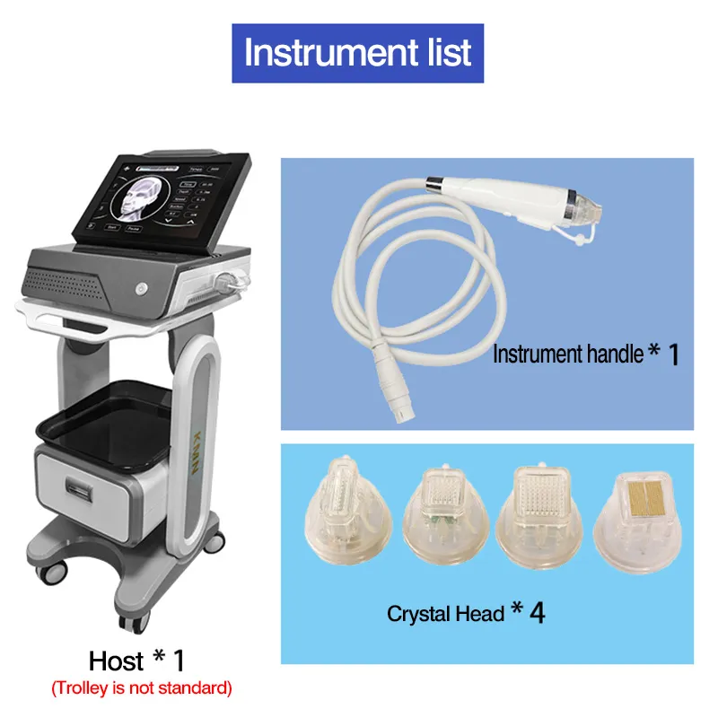 2 I 1 RF -fraktionerad mikronedle Machine Acne Stretch markerar ärr rynka borttagning Mikro nål för skönhetssalong med kall hammare