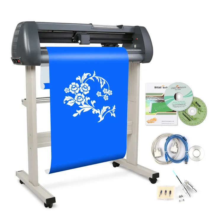 Sticker Printing Machine, 28 Inch Vinyl Cutter Plotter With Stand ...