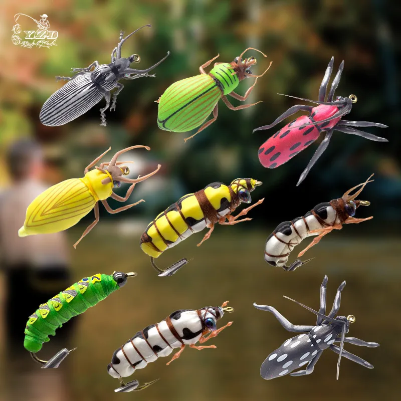 YZD Fly Fishing Flies Realistic Dry Wet Nymph Trout Flies Hand Tie