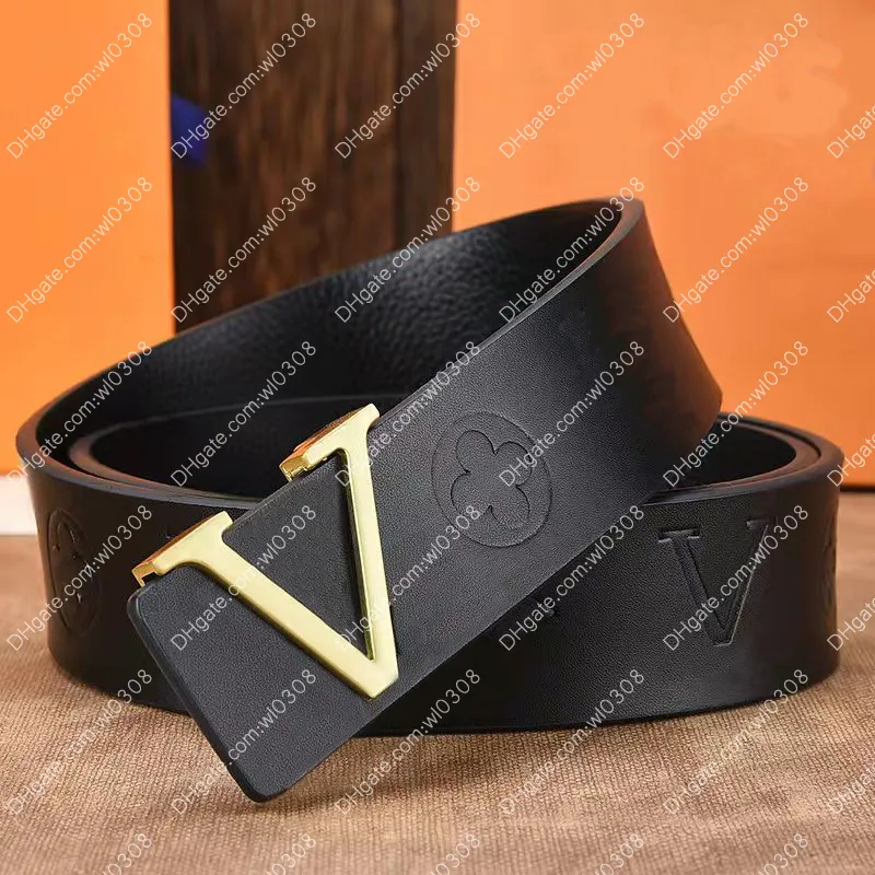 Luxe riem voor heren van hoge kwaliteit, zakelijk, casual, mode, klassieke print, ontwerpersriemen, M9608, damesmodeontwerperriem met zilverzwarte gouden riem, gespdoos x