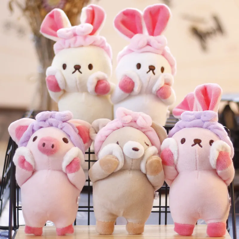 Plush Bunny hanger konijn sieraden pluche-toy tassen accessoires sleutelhanger hanger tas auto hanger baby ornamenten