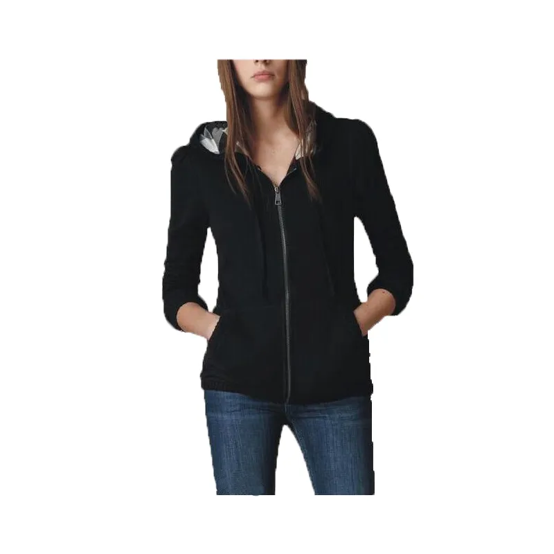 أزياء Womens Hoodie Sweatshirt سترة سترة سترة مع سستة غطاء محرك السيارة نحيف كارديجان طويل الأكمام منقوشة من الصوف ونسى هوديز السترات العلامات التجارية Tees S-XL بالجملة