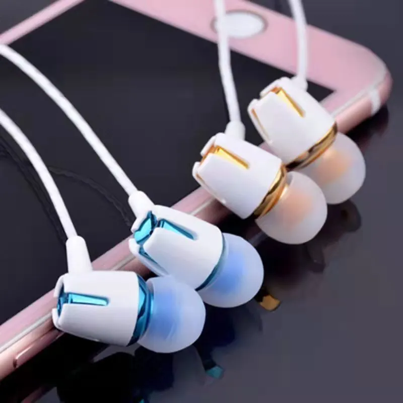 Metal HiFi Dźwięk Słuchawki Przewodowe Z Mikrofonem Dla Iphone 13 Huawei Xiaomi Samsung Anulowanie szumów Stereo Bass Earbuds Wysoka jakość