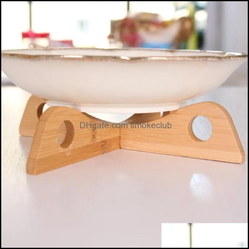 وعاء خشبي رف قابل للانفصال مطبخ حرارة تأشير تبريد طبق رفوف التخزين compinatorial بالجملة CYQ028 قطرة التسليم 2021 المنظمة