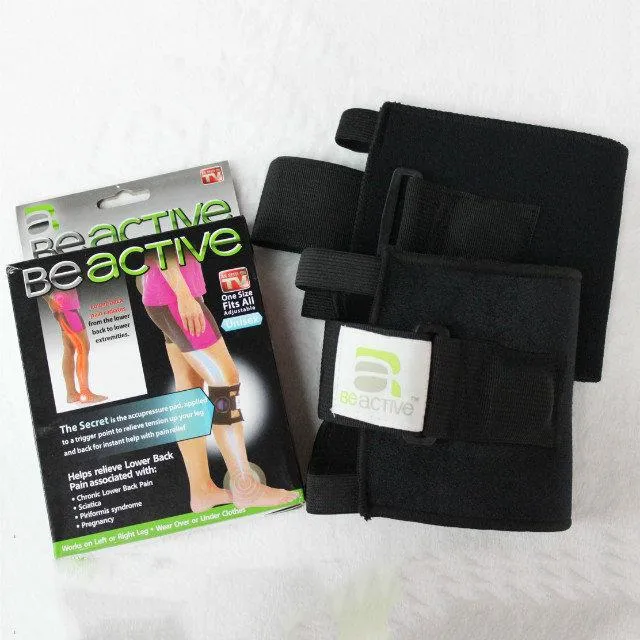 팔꿈치 무릎 패드 Wolface Therapeutic Beactive Brace 포인트 패드 다리 블랙 압력 지압 좌골 신경 스포츠 레깅스 드롭