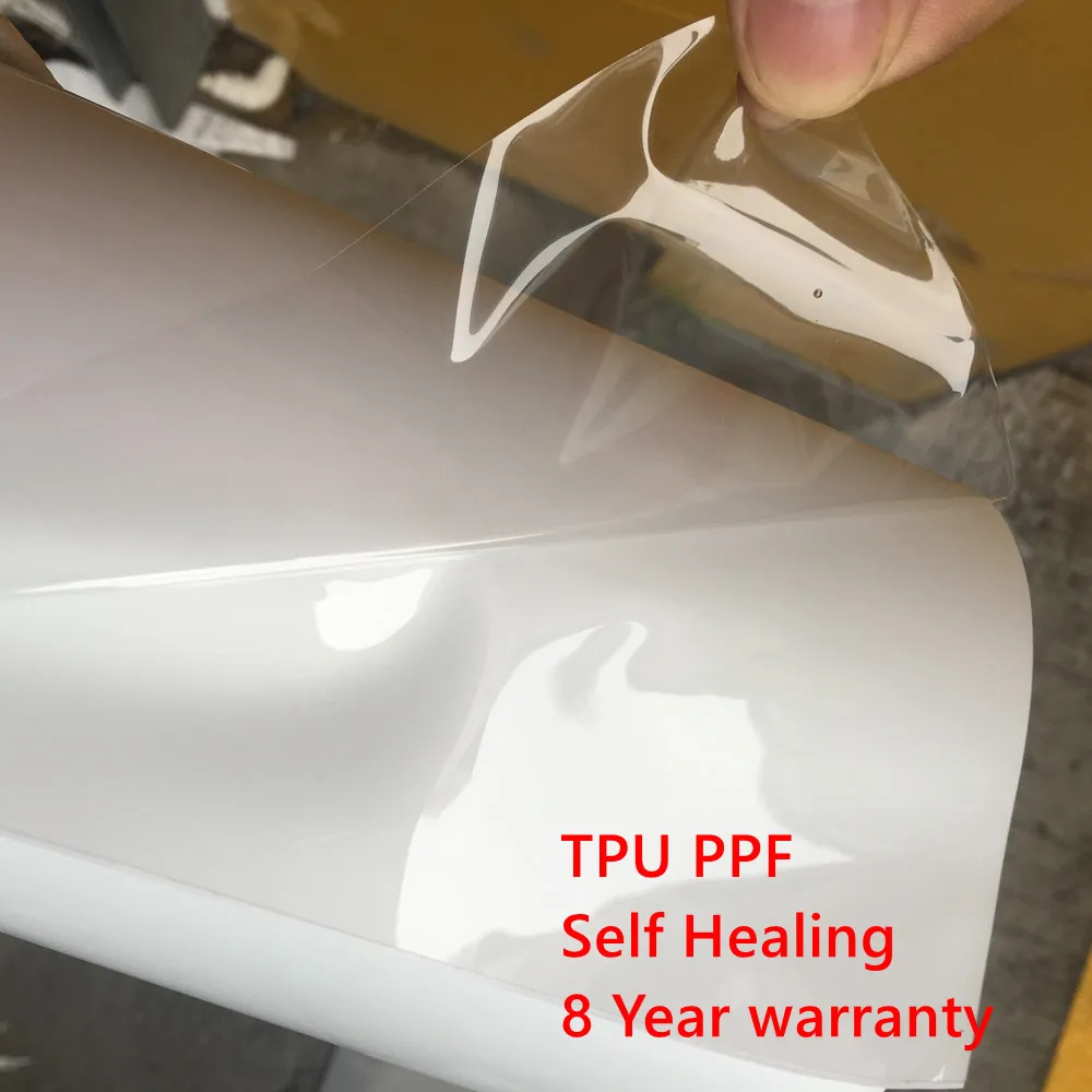 Auto -cura TPU PPF Clear Transparent Gloss Paint Protection Film Premium Quality Anti sujeira com 3 camadas tamanho 1.52x15m