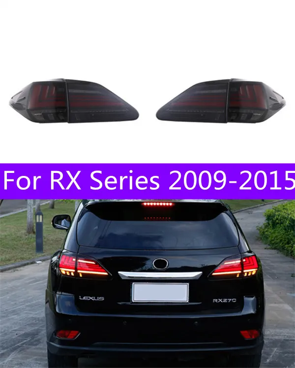 Bilkastare för RX-serien RX270 RX350 RX450 2009-20 15 LED-bakljus Dynamisk turnsignallampa som går sönder och bakåt