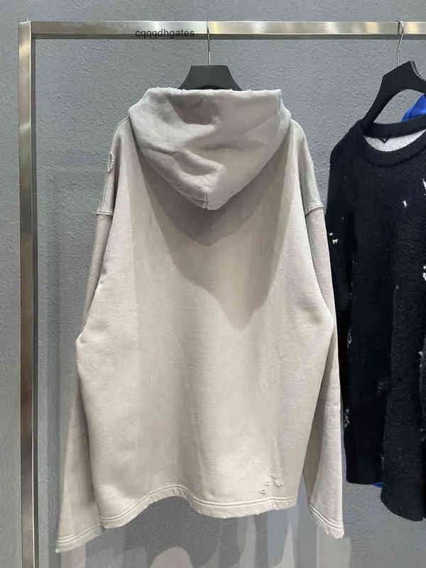 21福袋 ファッションバレンサイグラスメンズブランドトレンディパーカーイタリア高ファジィレターハット編み染め純コットン洗濯磨耗穴メンズwoセーター 最適な材料 Gradskaprzionica Rs