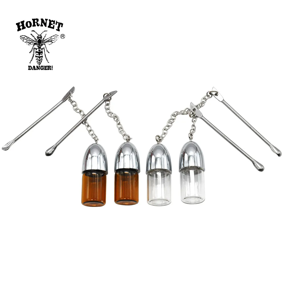 Pipe Verre petite boîte tabatière boîte de rangement portable avec cigarette cuillère à ongles en stock