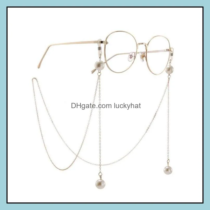 Sunglasses Frames Fashion Pearl Reading Glasses Chain Eyewears Cord Holder Neck Strap Rope Necklace Eyeglass String Lanyard