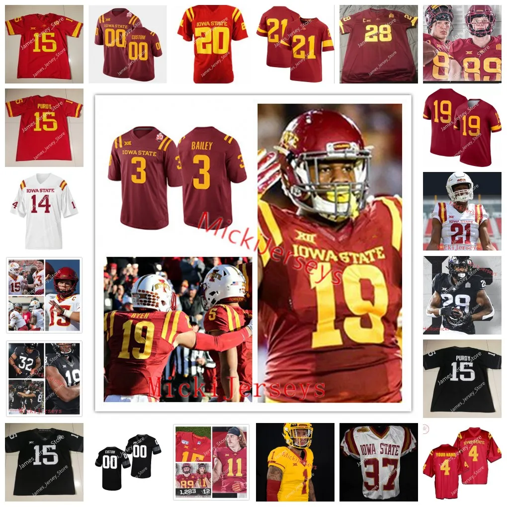 Iowa State Cyclones Football Jersey Dwight Nichols 28 Troy Davis 12 Amundson 38 Ed Bock 3