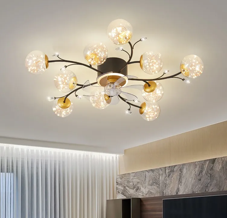 2022 Modern Ceiling Fan Kwh Ceiling Lamp For Living Room, Bedroom