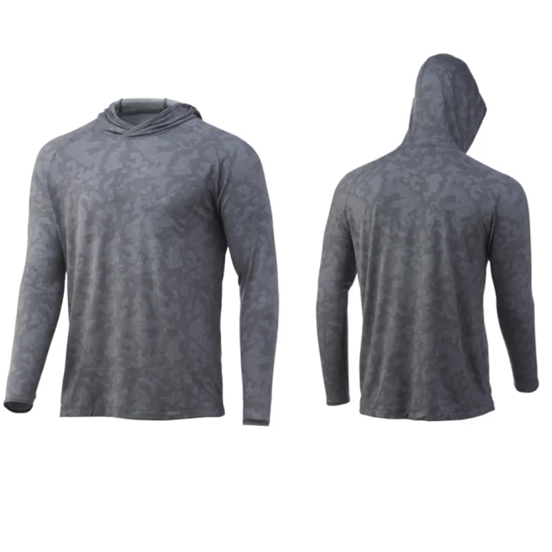 Breathable Summer Fishing Hoodie For Men Long Sleeve Waypoint