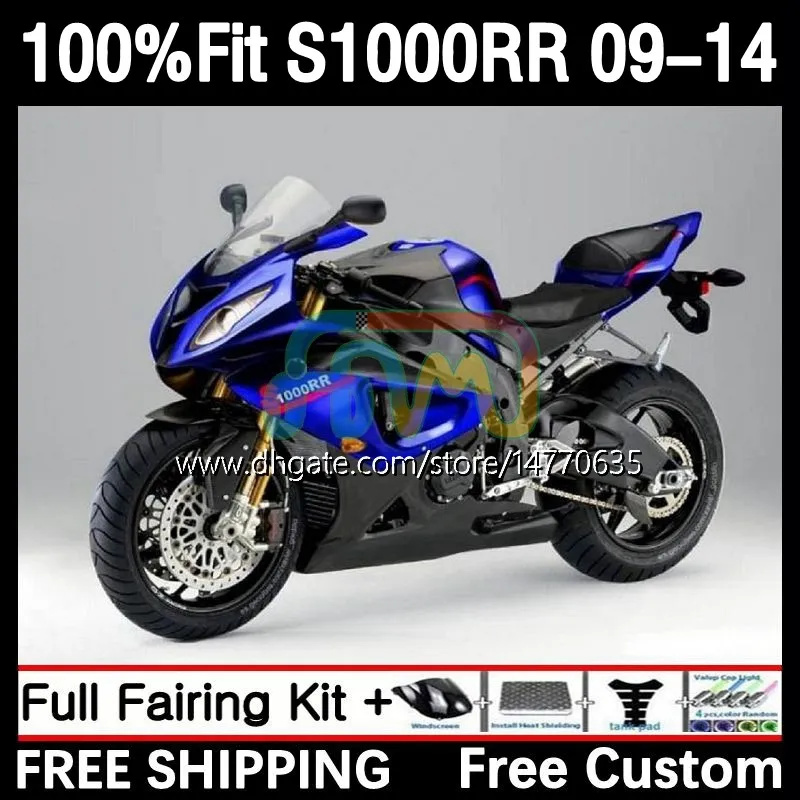 OEM FAIRINGS KIT FÖR BMW S 1000RR 1000 RR S1000-RR 09-14 2DH.90 S-1000RR S1000 RR 2009 2010 2011 2012 2013 2014 S1000RR 09 10 11 12 13 14 Injektion Mold Body Hot Blue