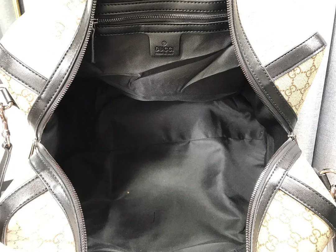 Top qualité sac à main grande capacité sac de sport serrure sacs de voyage en plein air doux en cuir véritable toile impression lettre GM designer Luggag276o