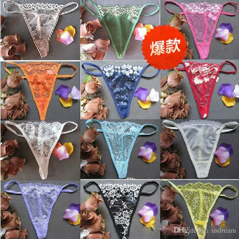 Sexy Lace Underwear G String Thongs Panties T Back LINGERIE Women