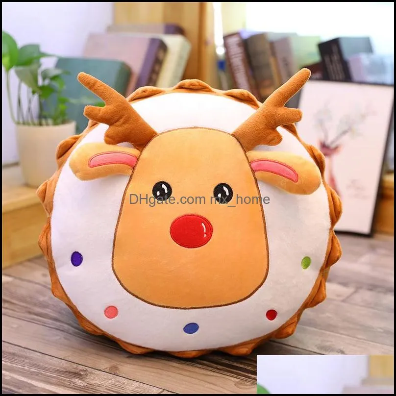 christmas decoration plush toy snowman elk plush doll stuffed cartoon pillow super soft creative children`s gift mxhome