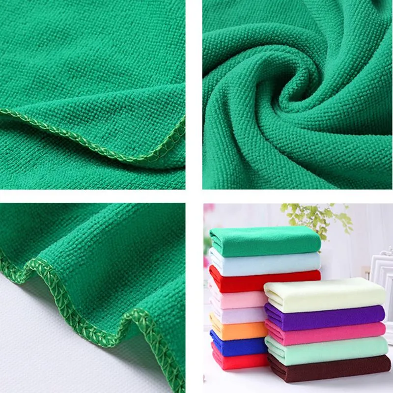 Polyester 30*60CM/12*24INCH Microfiber Kitchen Towel Soft Anti-Grease Lint Free Wiping Rags Quick Dry Hair Towels Home Glass Car Cleaning Wipe Cloth HY0160