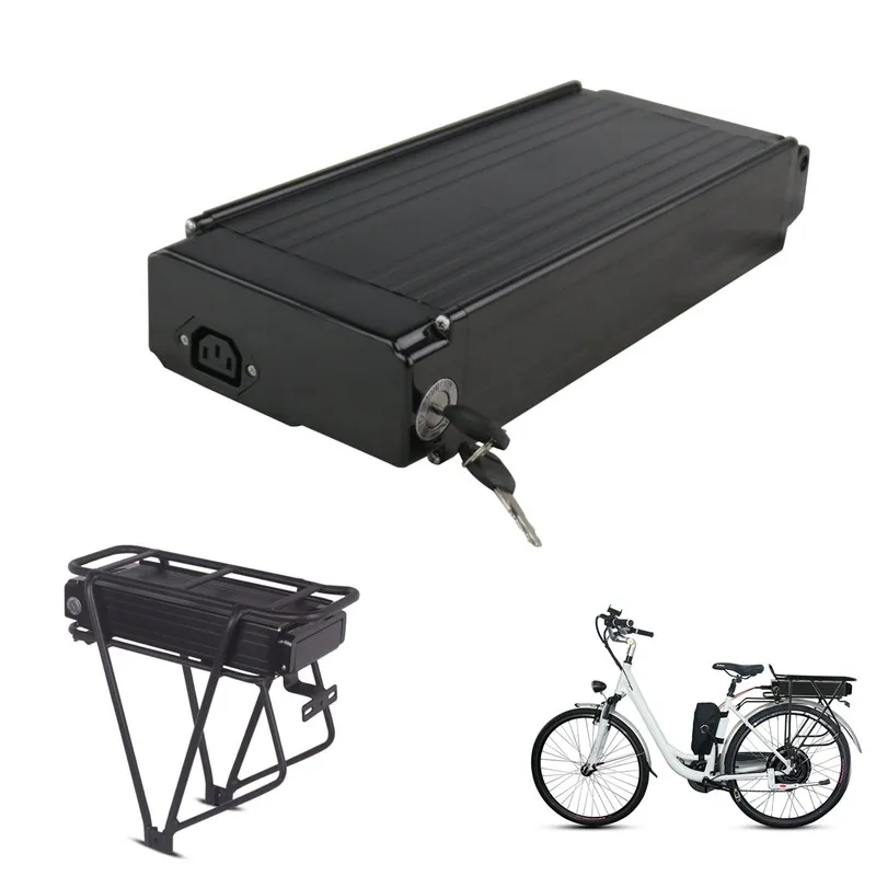 36V 48V 52V 20AH Baterias de íons de lítio de rack traseiro Pacl Ebike Battery para bicicleta elétrica