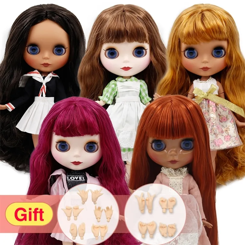 ICY DBS Blyth Doll Joint Body White Skin Black Dark Diy Make Up Special Price Give Hand Set