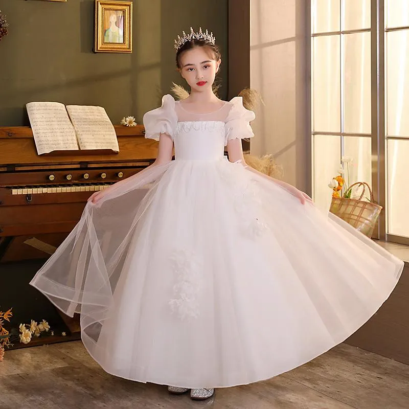 2-10 Years Girls Flower Bridesmaid Dress Kids Wedding Party Bow Princess  Dresses | Fruugo NO