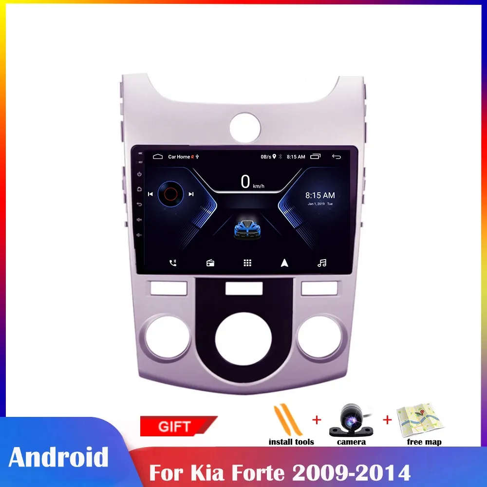 9-Zoll-Android 10-Auto-Video-DVD-GPS-Player für Kia Forte 2009-2014 integrierte Radio-Navigation BT WiFi