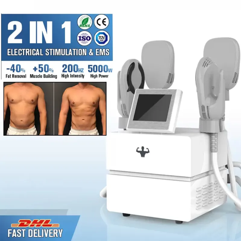 Desktop Instrument Odchudzający 4 Ochłodzony powietrzem Magnetycznym Magnetycznym Przyrządem kształtowania bioder EMS Micro-Electric Beauty Salon